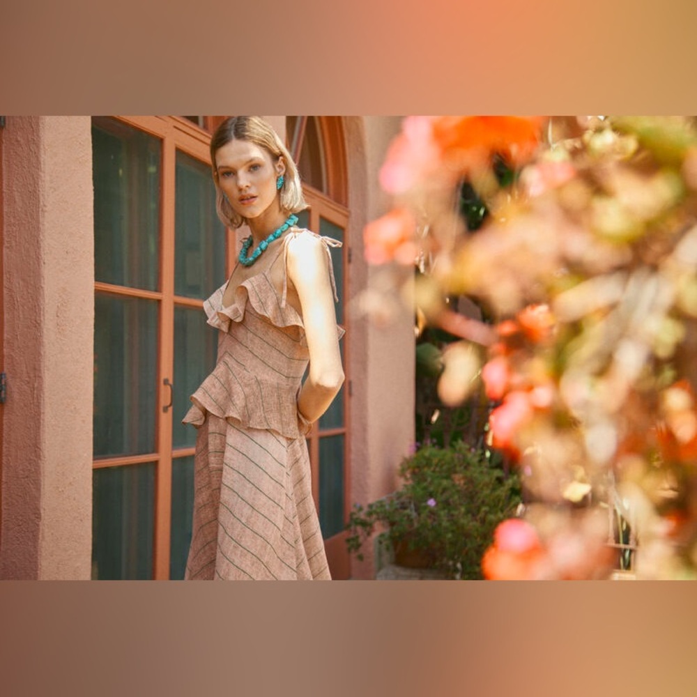 Hunter Bell Jamison Ruffle Midi Dress - Picture 3 of 14